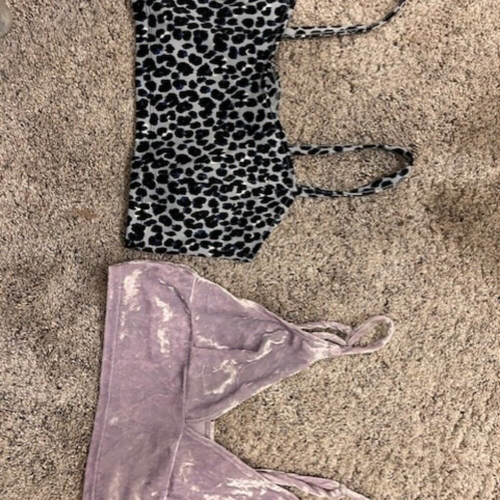 2 crop tops, both in excellent condition